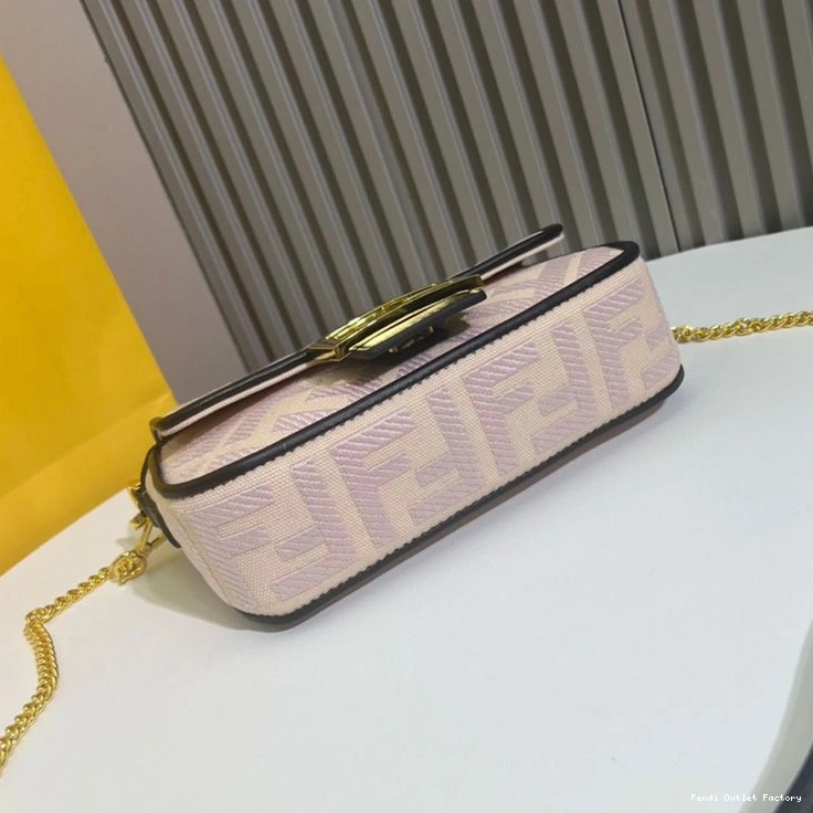 Affordable HOT FF Baguette Cherry In Canvas Bag Motif Fendi Mini 0715
